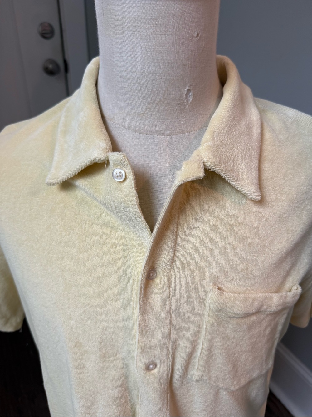 Criquet Pale Yellow Terry Cloth Shirt